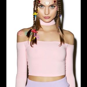 American Apparel pink Coker Top